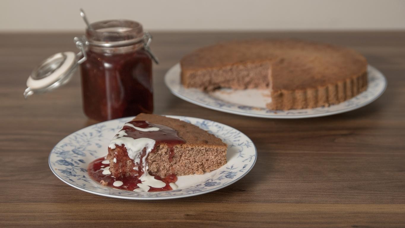 Sweet buckwheat babka