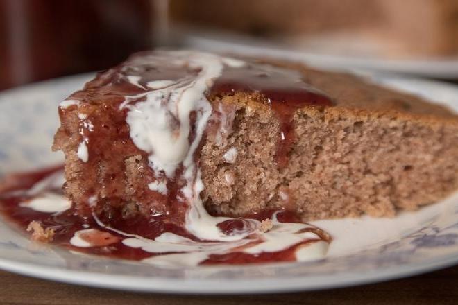 Sweet buckwheat babka