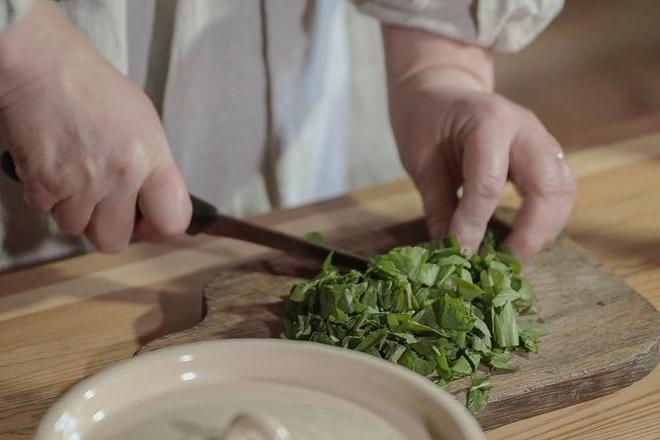 Sorrel Soup with Barley